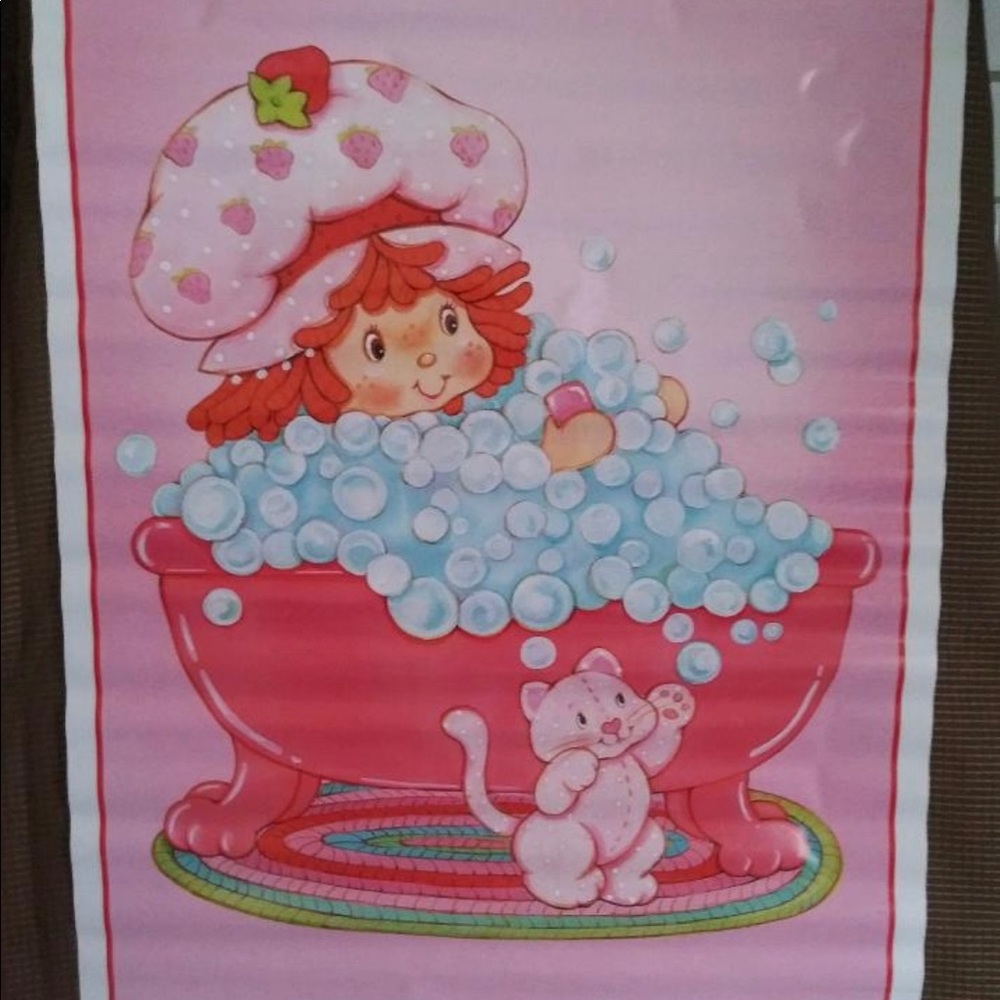 STRAWBERRY SHORTCAKE 🍓Vintage 2002 LIFE IS DELICIOUS Poster #3321 🍓34” x 22"